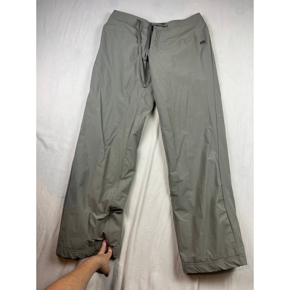 Mountain Hardwear Womens Fleece Lined Hiking Pants Grey Size 12/32 Outdoor